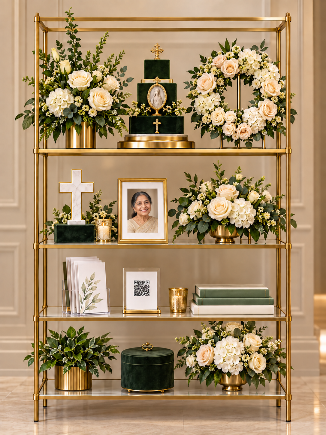 Tribute Collection freestanding partnership display