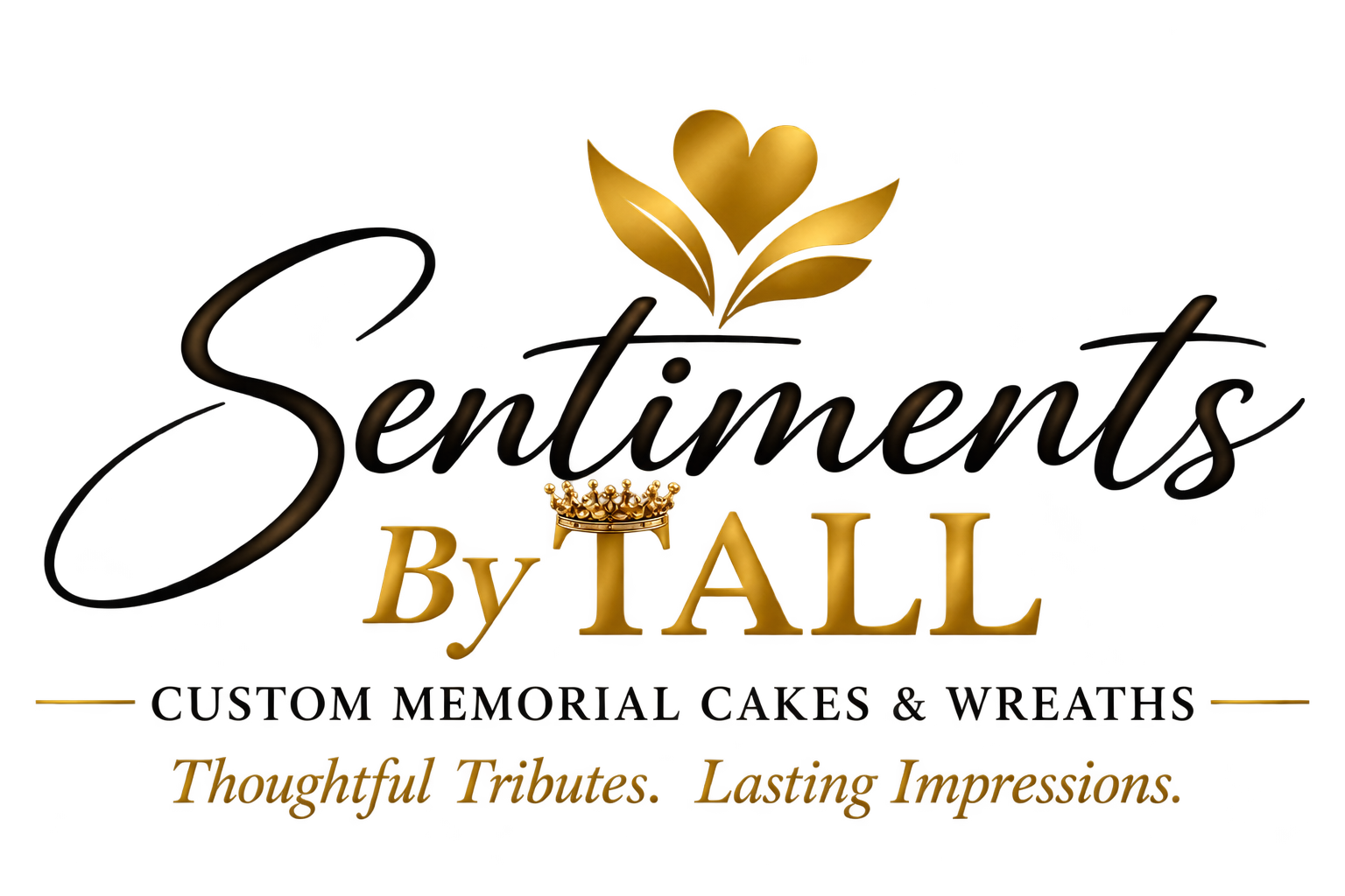 Sentiments by TALL — Custom Memorial Cakes and Wreaths